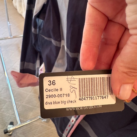 FiorDaLiso Plaid Collared shirt - NWT - Picture 2 of 2